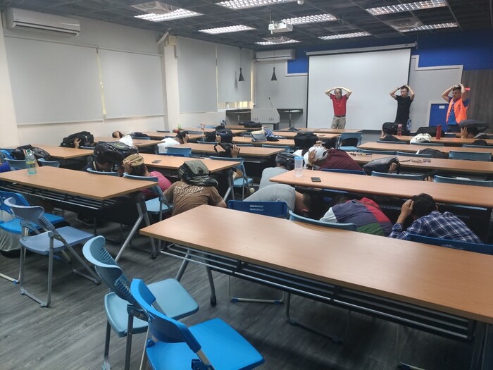 921大地震屆滿20周年，屏東大學國家防災日防災演練，大家動起來圖片