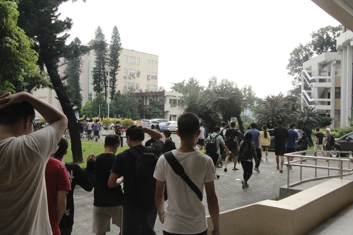 921大地震屆滿20周年，屏東大學國家防災日防災演練，大家動起來圖片