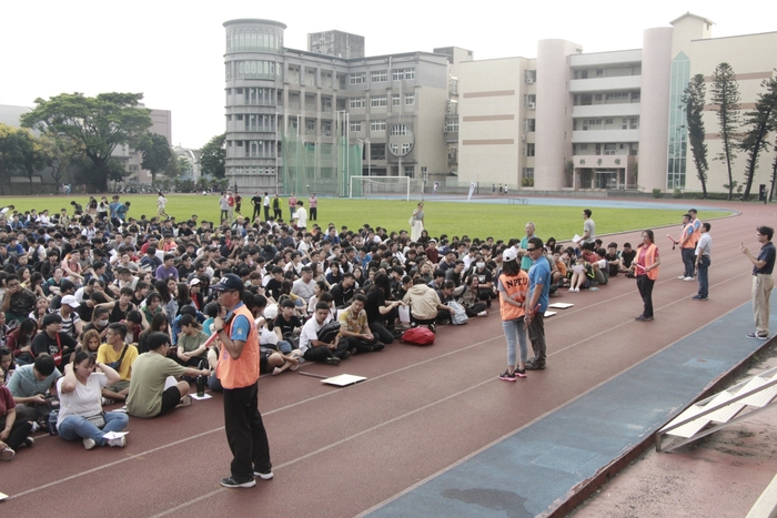 921大地震屆滿20周年，屏東大學國家防災日防災演練，大家動起來圖片