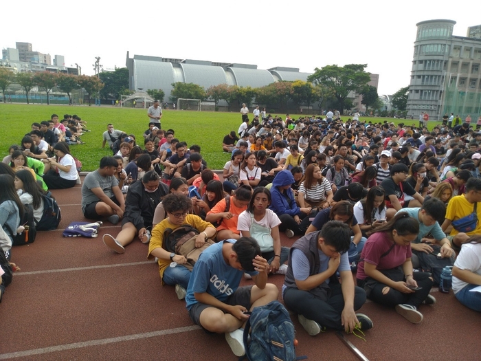 921大地震屆滿20周年，屏東大學國家防災日防災演練，大家動起來圖片