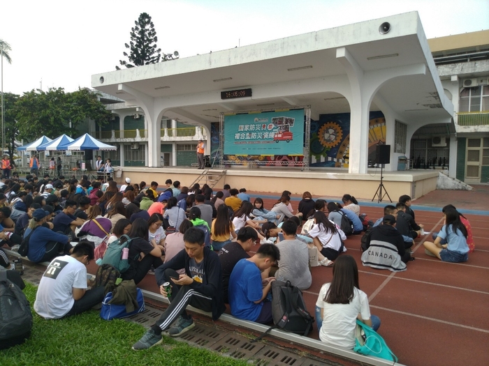 921大地震屆滿20周年，屏東大學國家防災日防災演練，大家動起來圖片