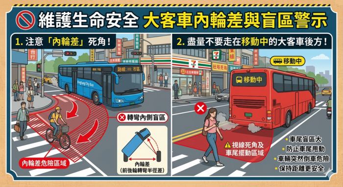 【路口安全，你我守護 ⚠️ 離大車遠一點，安全多一點！】圖片